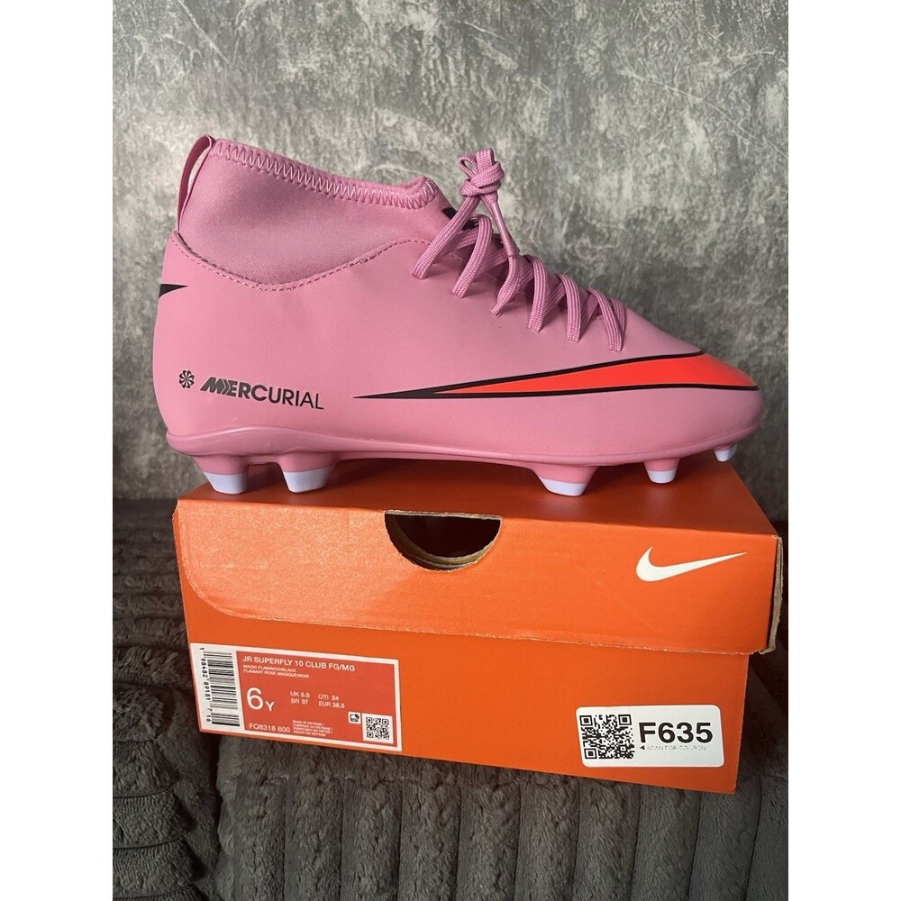 Nike Mercurial Superfly 10 Club FG/MG Soccer Cleats Magic Flamingo 6Y
